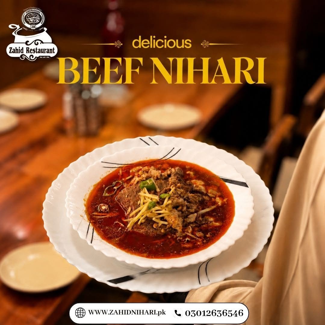 Beef nihari served on the table